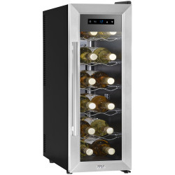 Baridi DH74 12 Bottle Wine Fridge &amp; Cooler - Stainless Steel