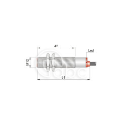 Czujnik indukcyjny SI12-C2 PNP NO+NC, I12000071