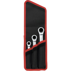 Toolcraft 819162 Ratchet Ring Spanners 8 - 19mm 3 Piece