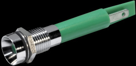 19500431 LED signal light, 5 mm, green, 230 V, indoor recess, Ø8 mm, 5 mc