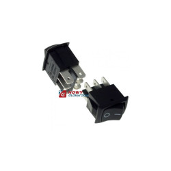 Przełącznik MRS202-3C3B ON-ON 2-tory czarny klawiszowy/kołysk.