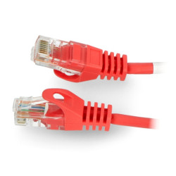Przewód sieciowy Lanberg Ethernet Patchcord UTP 5e 2m - czerwony