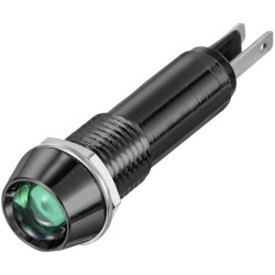 TRU COMPONENTS TC-12358856 LED indicator light Green 12V/24V DC 10mm 40&#xB0; 1pc