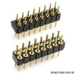 034-2-016-D-M4-F Adaptor Pin Gold 2 x 8 Pin THT MPE-GARRY