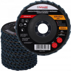 Tarcza polerska listkowa drobna 125mm filc lamelka z włókniny Schmith