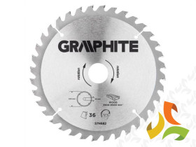 Tarcza do pilarki widiowa 205x20mm 36 zębów 57H682 GRAPHITE