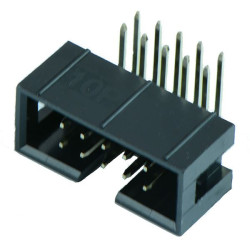 10-Way IDC Right Angle Pin Boxed Header 2.54mm