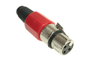 Gniazdo XLR na kabel czerwone