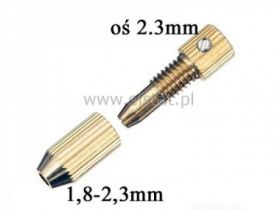 Uchwyt wiertarki do wiertła 1,8-2,3mm na oś 2,3mm