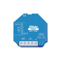Eltako 61100330 Current Limiting Relay 230V/120&#xB5;F 10A Panel Mounting
