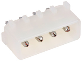 Listwa stykowa PCB 4-pinowe Commercial MATE-N-LOK raster: 5.08 mm Prosty 1-rzędowe TE Connectivity Otwór przelotowy 250