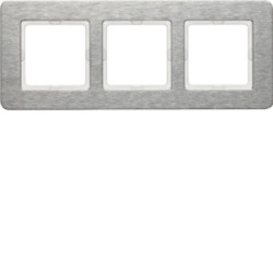 Berker Q.7 Ramka potrójna pozioma stal szlachetna 10236083