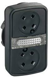 Schneider Electric ZB5AW7A9 Podwójny przycisk przedni 1 szt.