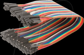 AC042 Developer boards - Jumper cable, 40 poles, f/f, 15 cm