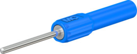 Counting test adapter, connecting pin 2 mm to 4 mm socket, blue, CAT II, 66.9076-23