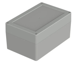 ABS enclosure, (L x W x H) 180 x 120 x 90.3 mm, light gray (RAL 7035), IP66, 07518129