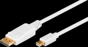 52858 Mini DP1.2 connector to DP 1.2, Flex, 4K@60 Hz 1.0 m