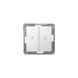 Łącznik żaluzjowy ŁP-7YB/m/00 biały z blokadą mechaniczną Impresja Ospel