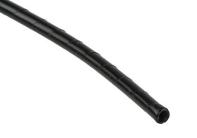 Opaska spiralna, Ø , Ø Maximum of 3mm, -50 → +50 C, materiał: Polietylen, kolor: Czarny, RS PRO