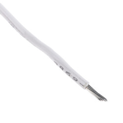 Przewód jednożyłowy linkowy 0.81 mm² Biały Alpha Wire PVC 18 AWG 300 V dł. 305m 16/0,25 mm +105°C Lista UL