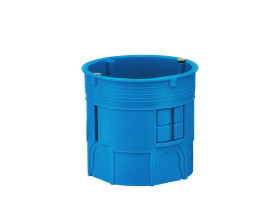 Puszka podtynkowa Z60Dw 60 mm głęboka z wkrętami niebieska 34035203 SIMET