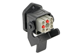 Obudowa złącza HARTING 4-pinowe Montaż w przegrodzie rozmiar 3A Żeński