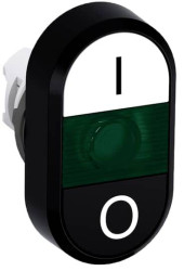 ABB 1SFA611135R1102 MPD6-11G Przycisk podwójny czarny/biały 1 szt.