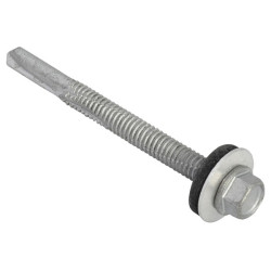ForgeFix TechFast Hex Head Roof Screw Self-Drill Heavy Section 5.5x80mm Pack 50
