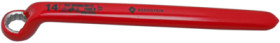 Single open-end ring wrench, 14 mm, 150 g, chromium-vanadium steel, 16-539 VDE