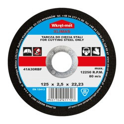 KLIMAS Tarcza do cięcia metalu stali 125x 1,0x 22