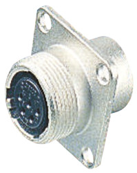 Złącze wielostykowe przemysłowe 10-pinowe, panelowe Gniazdo Hirose