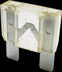 Automotive flat fuse, 80 A, 32 V, natural, (L x W x H) 29.5 x 9 x 34.1 mm, F9080