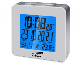 BUDZIK Z TERMOMETREM STEROWANY RADIOWO