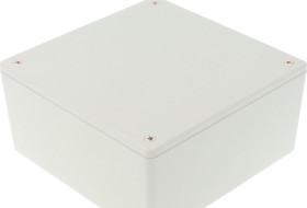 ABS enclosure, (L x W x H) 123 x 123 x 57 mm, light gray (RAL 7035), IP54, 1591XXUGY