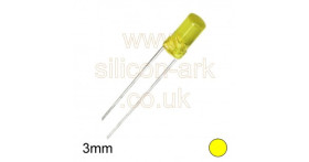 LED - 3MM Yellow flat top