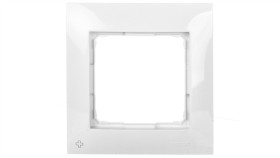 Simon 54 Premium Ramka Pojedyncza Antybakteryjna Biała /Do Karton-Gips/...