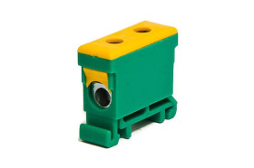 Złączka szynowa gwintowa al/cu 16mm2 zielono-żółta WLZ-35P/16Z