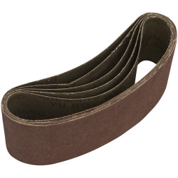Sealey SB120457 76 x 457mm Sanding Belt 120Grit - Pack of 5