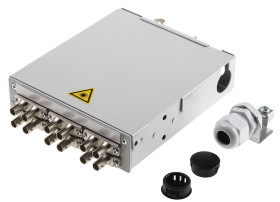 Panel krosowniczy, obudowa, 6-portowy ST 6 Wielomodowy Duplex Telegartner