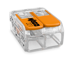 Złączka COMPACT do wszystkich rodzajów przewodów, 2-pinowa, 0,2-4 mm2 pomarańczowa 221-412