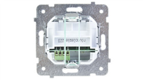 Karo Gniazdo Telefoniczne Podwójne Rj11 Równoległe Czekoladowy Metalik...