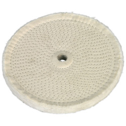 Sealey BG200BW Buffing Wheel &#xD8;200 x 16mm &#xD8;16mm Bore Fine