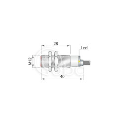 Czujnik indukcyjny SI12SM-C2 NPN NO S LC5, I12000663
