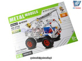 Metalowe klocki konstrukcyjne - dźwig