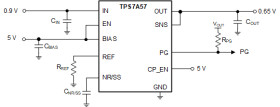 5-A, low-input-voltage, low-noise, high-accuracy low-dropout (LDO) voltage regulator