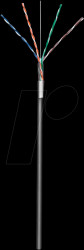 57294 CAT 5e outdoor network cable, F/UTP, black