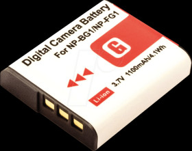 40940 Battery, digital camera, compatible, 1100 mAh