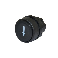 Napęd do przycisku serii CP, kryty, oznaczenie - strzałka, czarny, T0-CPDHOD