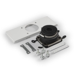 Ścianka boczna+wpust 1xśr.27-66mm, dla boku 400 mm, szare szpilki (2szt.) PCE4