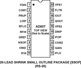 Low Power Mixer/AGC/RSSI 3V Receiver IF Subsystem